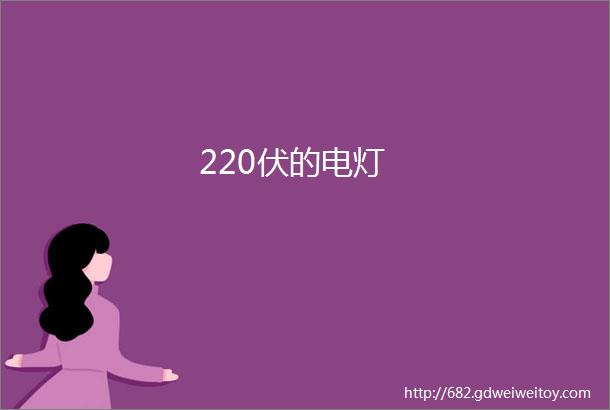 220伏的电灯