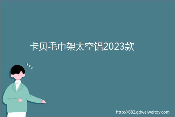 卡贝毛巾架太空铝2023款